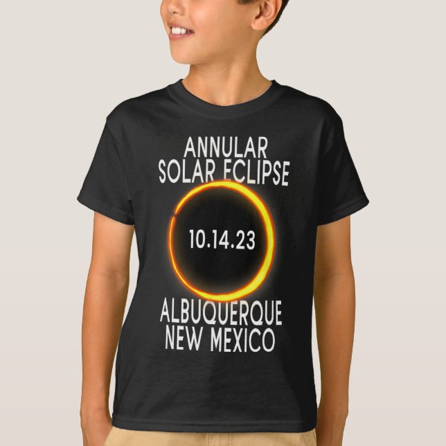 Camiseta Eclipse solar anual T - Albuquerque Nuevo México (Anverso)