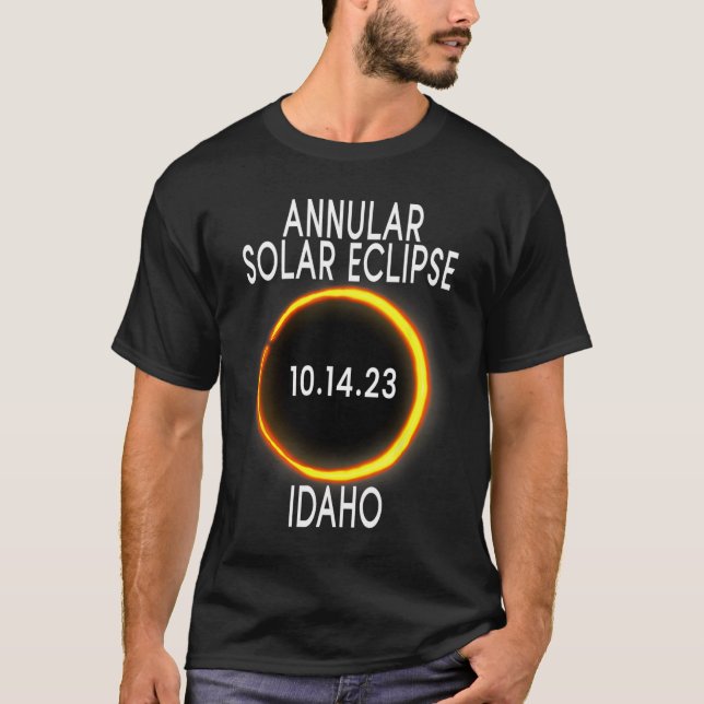Camiseta Eclipse solar anual T - Idaho (Anverso)