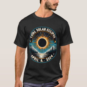 Camiseta Eclipse solar de astronomía vendimia 2024 eclipse 