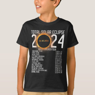 Camiseta Eclipse solar de atrás en la gira estadounidense 2