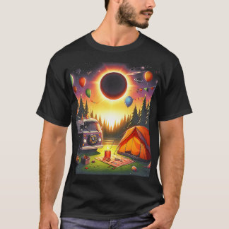 Camiseta Eclipse solar de camping mi primer eclipse solar t