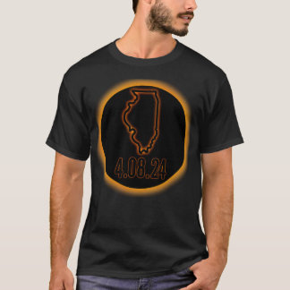 Camiseta Eclipse solar de Illinois 2024 TShirt