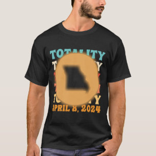Camiseta Eclipse solar de la totalidad de misori 8 de abril