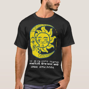 Camiseta Eclipse solar de luna 2024 Totalidad Abril 8 Mujer