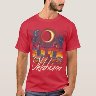 Camiseta Eclipse solar de Oklahoma 2024 Ecl solar nocturno 