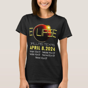 Camiseta Eclipse solar de Texas 2024 Funny Eclipse Solar en