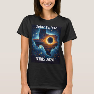Camiseta Eclipse solar de Texas 2024 Noche estrellada
