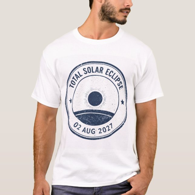 Camiseta Eclipse Solar del 2 de agosto de 2027 (Anverso)