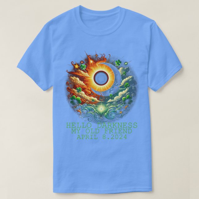 Camiseta Eclipse solar del día de StPatricks 08 de abril de (Diseño del anverso)