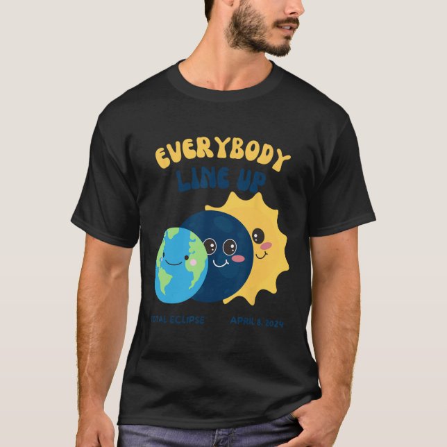 Camiseta Eclipse solar del profesor 8 de abril de 2024 Sol  (Anverso)