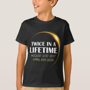 Camiseta Eclipse Solar Divertido Dos Veces En La Vida 2024