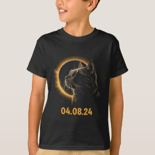 Camiseta Eclipse solar Eclipse Cat Eclipse Solar Glasses Fu