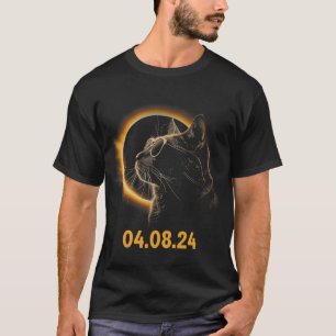 Camiseta Eclipse solar Eclipse Cat Eclipse Solar Glasses Fu