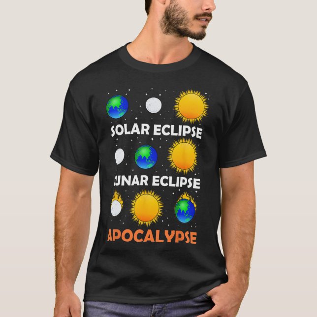 Camiseta Eclipse solar Eclipse espacial de profesor de cien (Anverso)