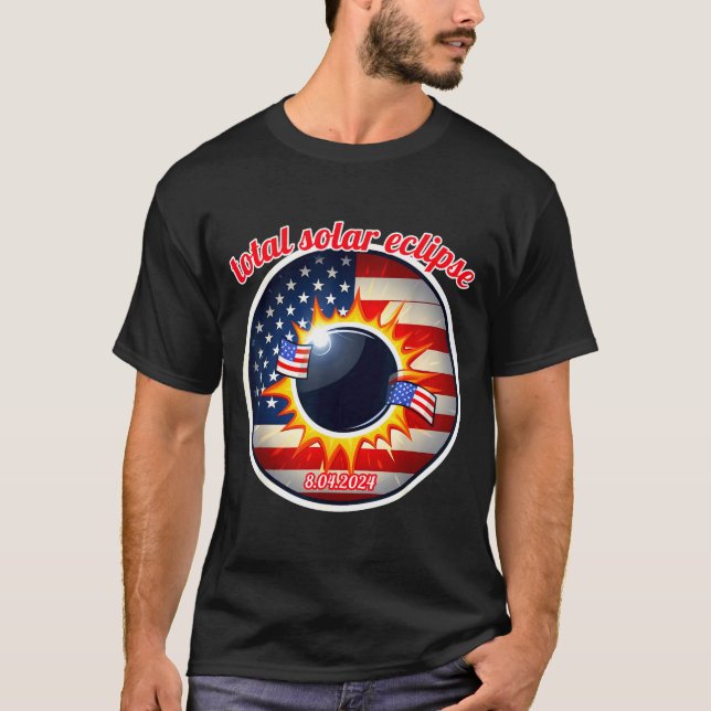 Camiseta Eclipse solar en América Texas 4.8.24 eclipse sola (Anverso)
