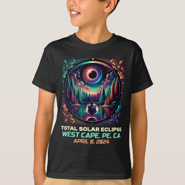 Camiseta Eclipse solar en barco West Cape Prince Edward (Anverso)