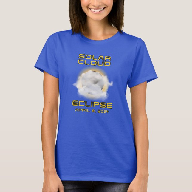 Camiseta Eclipse Solar en Nubes No Tan Divertida (Anverso)