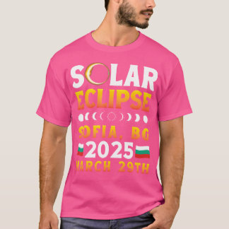Camiseta Eclipse Solar En Sofía Bg 2025 Marzo 29 Astronom
