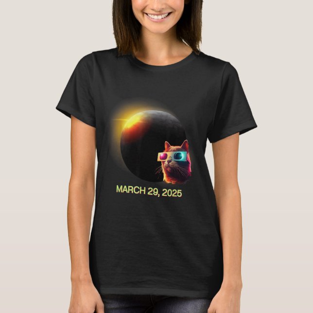 Camiseta Eclipse Solar Gato Eclipse Solar (Anverso)