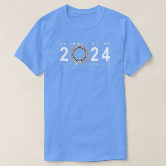 Camiseta Eclipse solar Goodwin Maine 8 de abril de 2024 (Diseño del anverso)