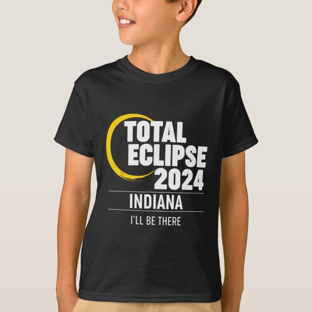 Camiseta Eclipse solar Indiana 2024 (Anverso)