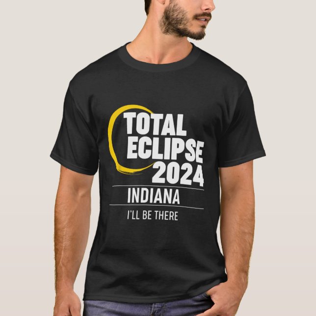 Camiseta Eclipse solar Indiana 2024 (Anverso)