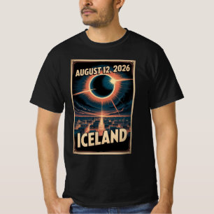 Camiseta Eclipse Solar Islandia 2026 Grupo Reykjav
