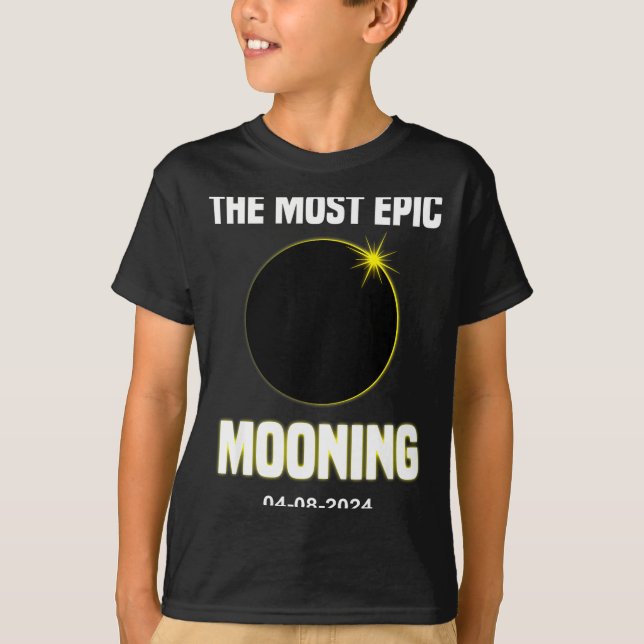 Camiseta Eclipse Solar Lindo de Luna 04 08 (Anverso)