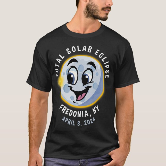 Camiseta Eclipse solar lindo de Nueva York 8 de abril de 20 (Anverso)