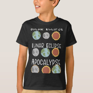 Camiseta Eclipse Solar Lunar Y Apocalipsis 8 De Abril De 20