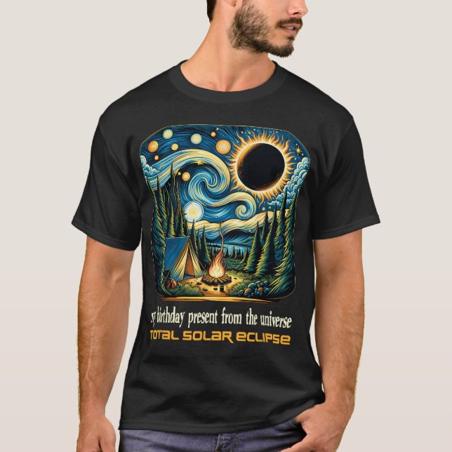 Camiseta Eclipse Solar Mi Regreso De Cumpleaños De Los Univ (Anverso)
