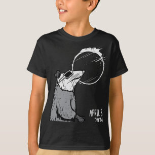 Camiseta Eclipse solar Opossum 2024 Totalidad Abril 8 Hombr