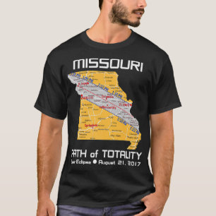 Camiseta Eclipse solar T PREMIUM MISSOURI MAP PATH del TOTA