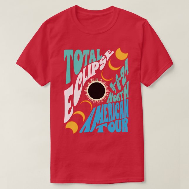 Camiseta Eclipse solar total (Diseño del anverso)