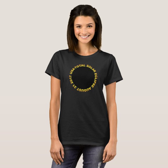 Camiseta Eclipse solar total 2017 (Anverso completo)