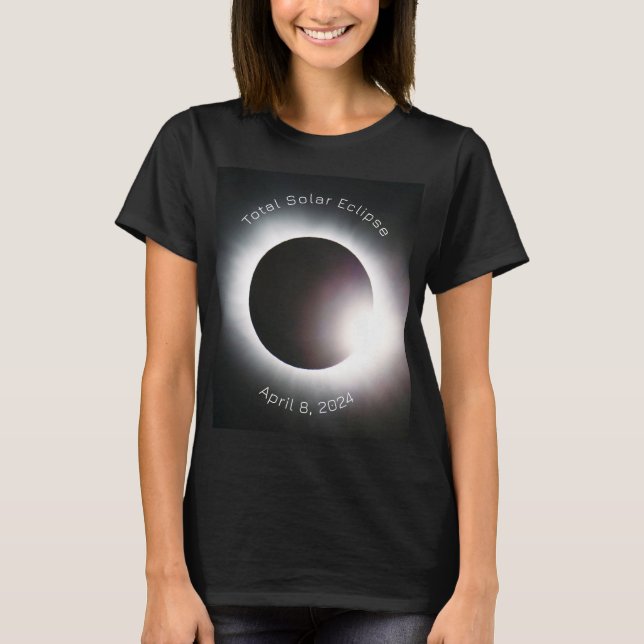 Camiseta Eclipse solar total 2024 (Anverso)