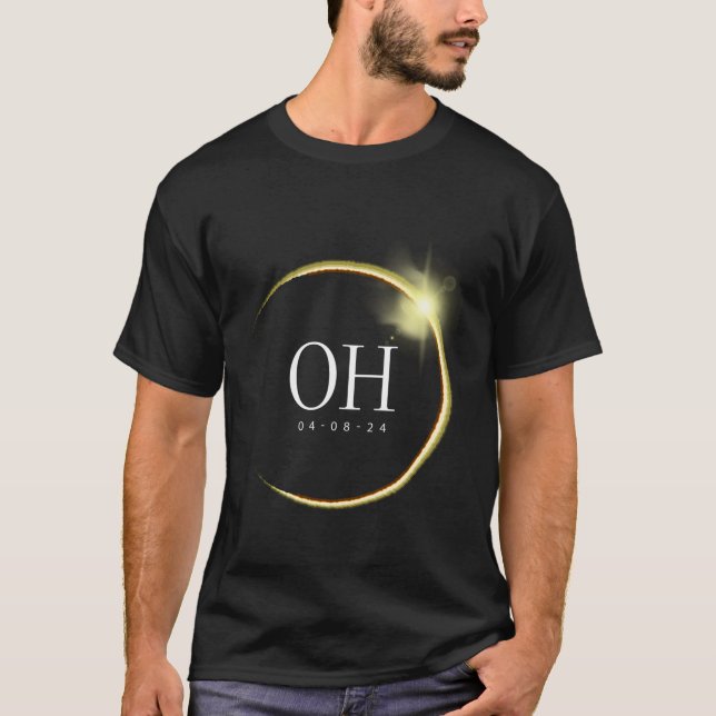 Camiseta Eclipse solar total 2024 (Anverso)