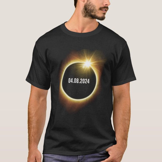 Camiseta Eclipse solar total 2024 (Anverso)