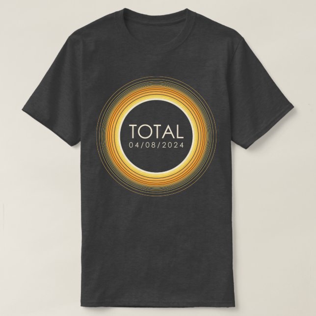 Camiseta Eclipse solar total 2024 (Diseño del anverso)