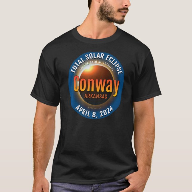 Camiseta Eclipse solar total 2024 3 (Anverso)