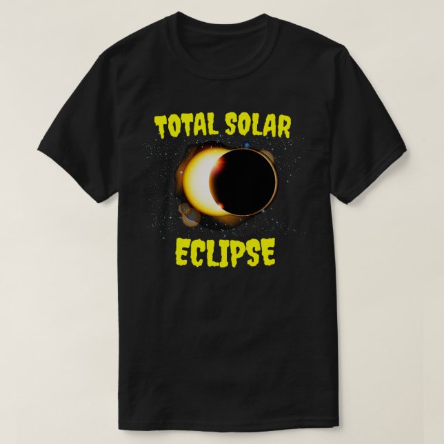 Camiseta Eclipse solar total 2024 5 (Diseño del anverso)