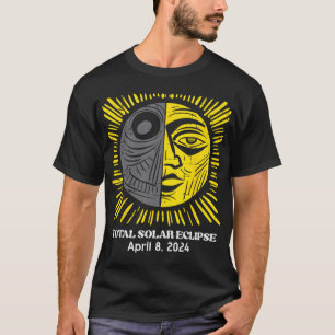 Camiseta Eclipse solar total 2024 Abril 8 Hombres Hombres H
