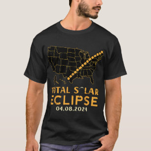 Camiseta Eclipse solar total 2024 Abril 8 Hombres Mujeres N