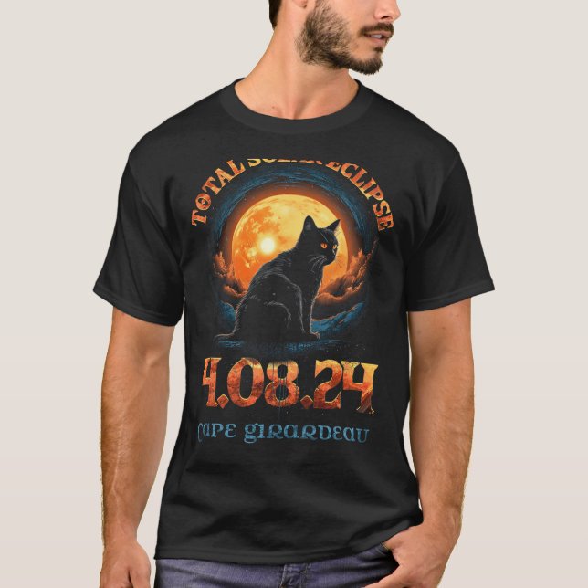 Camiseta Eclipse solar total 2024 Cabo Girardeau Misuri (Anverso)