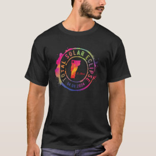 Camiseta Eclipse solar total 2024 Estados Unidos Vermont St