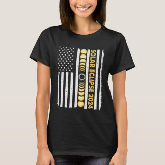Camiseta Eclipse solar total 2024 Fases totales EE.UU.