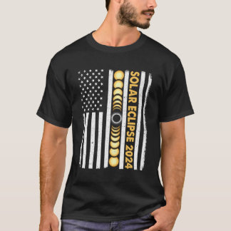Camiseta Eclipse Solar Total 2024 Fases Totales Estadounide