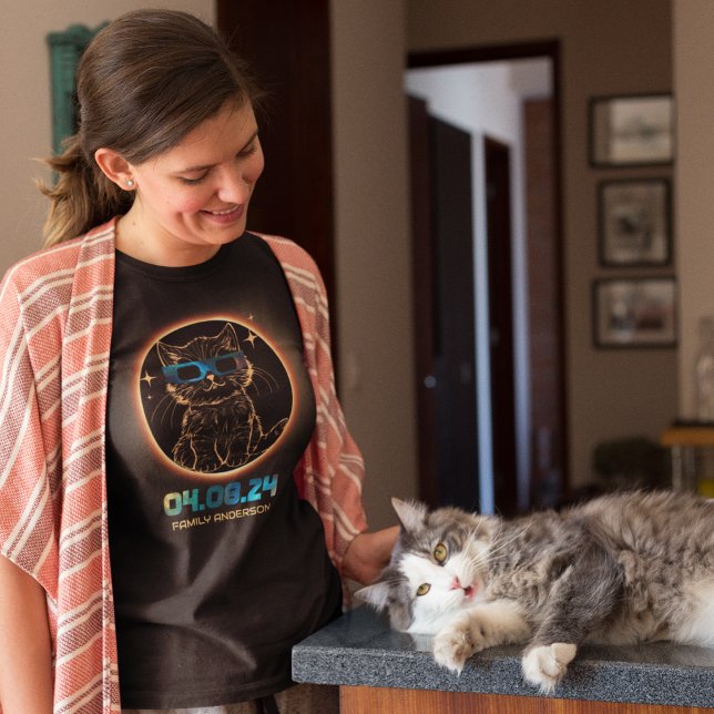 Camiseta Eclipse solar total 2024 Gafas de eclipse solar de (Subido por el creador)