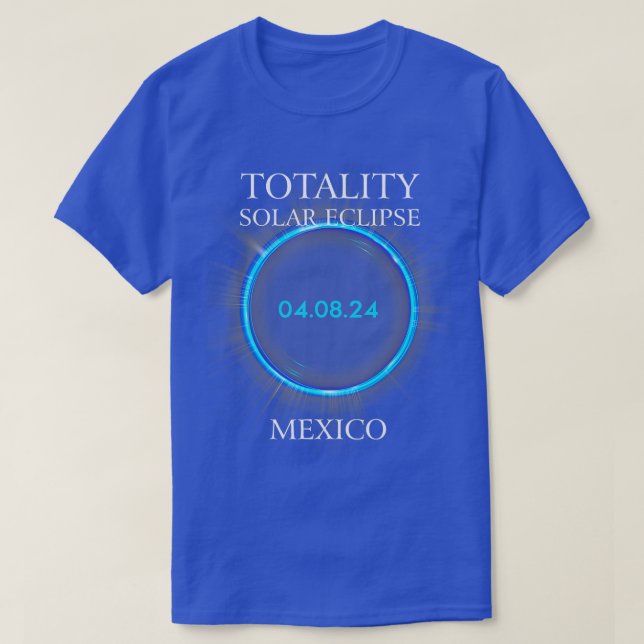 Camiseta Eclipse solar total 2024 México 040824 Astronomía  (Diseño del anverso)