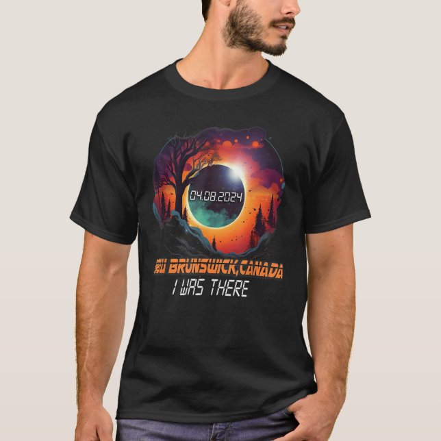 Camiseta Eclipse solar total 2024 New Brunswick (Anverso)